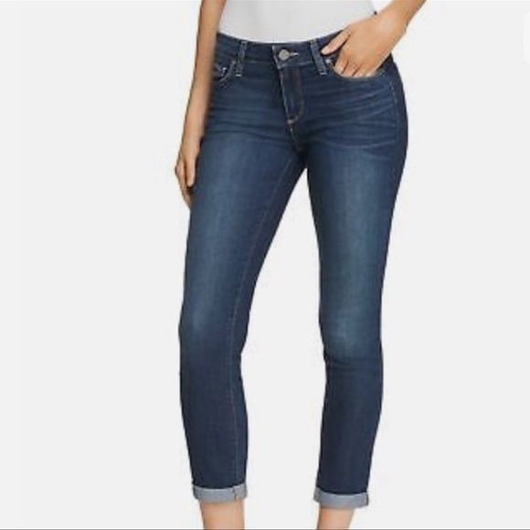 Paige Mid-Rise Kylie Crop With Rolled Up Hem Jeans - Picture 1 of 16